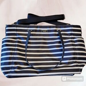 Kate Spade Dawn Sailing Striped Nylon Diaper Bag
